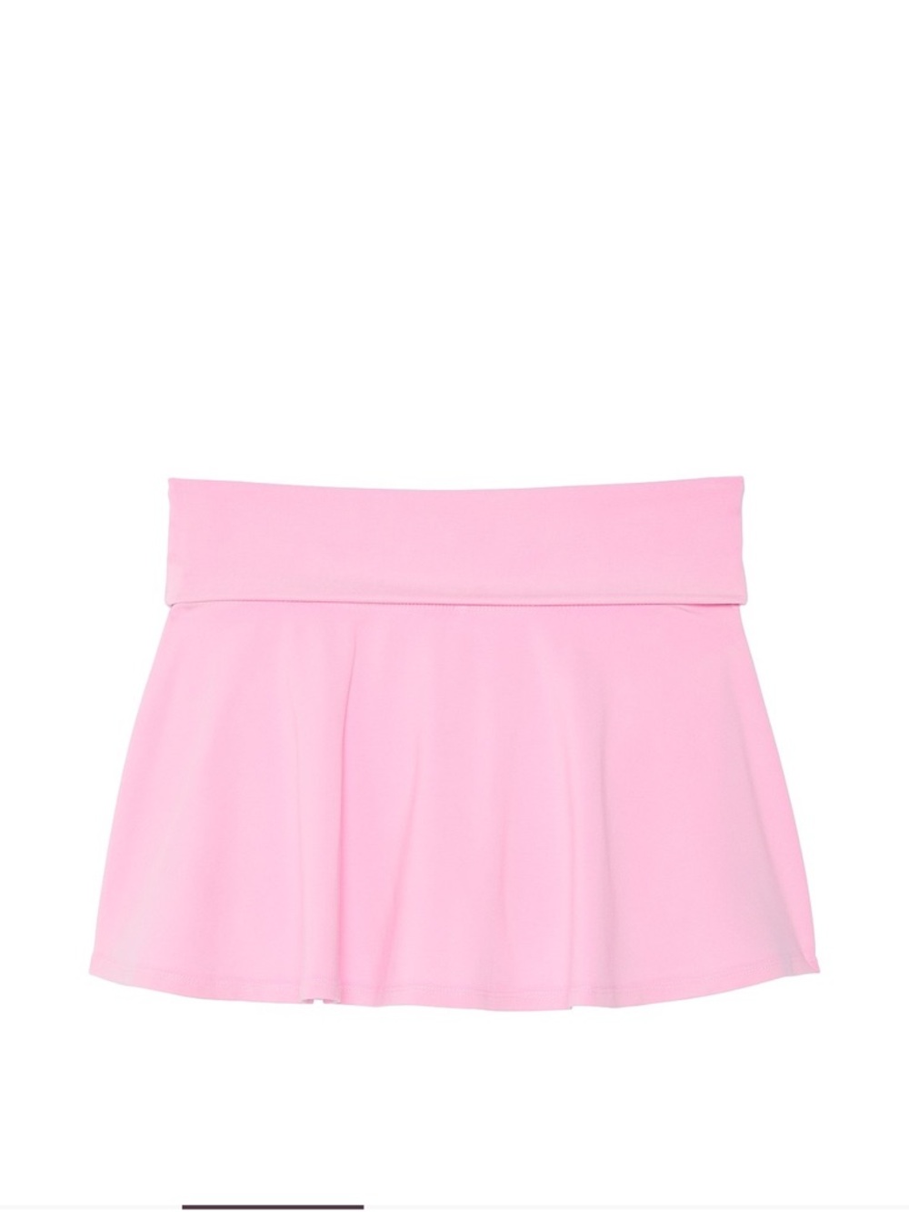 PINK X LoveShackFancy Cotton Foldover Flirty Skirt Skort Rhinestone Dog Logo - Picture 5 of 7